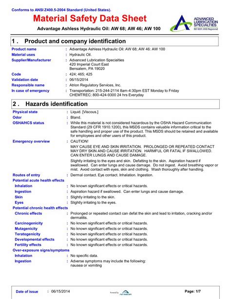 ssds urca|SAFETY DATA SHEET .
